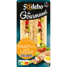 Sandwich Le Gourmand Club - Poulet rôti Sauce Caesar