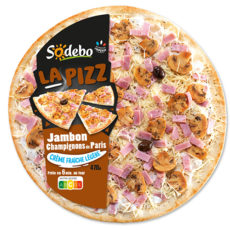 La Pizz – Jambon Champignons de Paris Crème fraîche légère