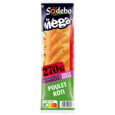 Sandwich Le Méga - Baguette  - Sauce kebab Poulet rôti