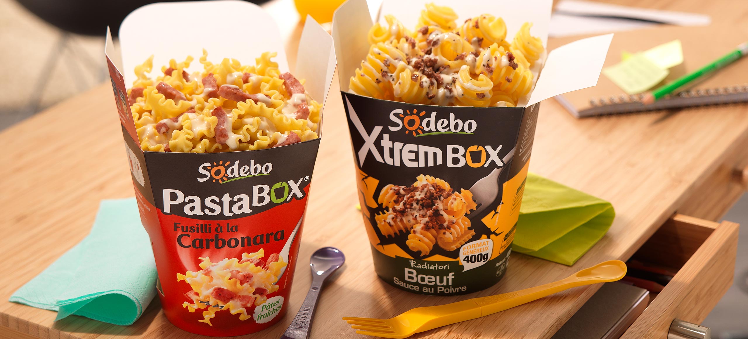 Pasta BOX : Les pâtes fraîches à réchauffer au micro-ondes | Sodebo