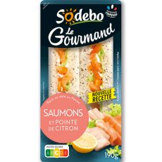 Sandwich Le Gourmand Club - Saumon et Pointe de Citron