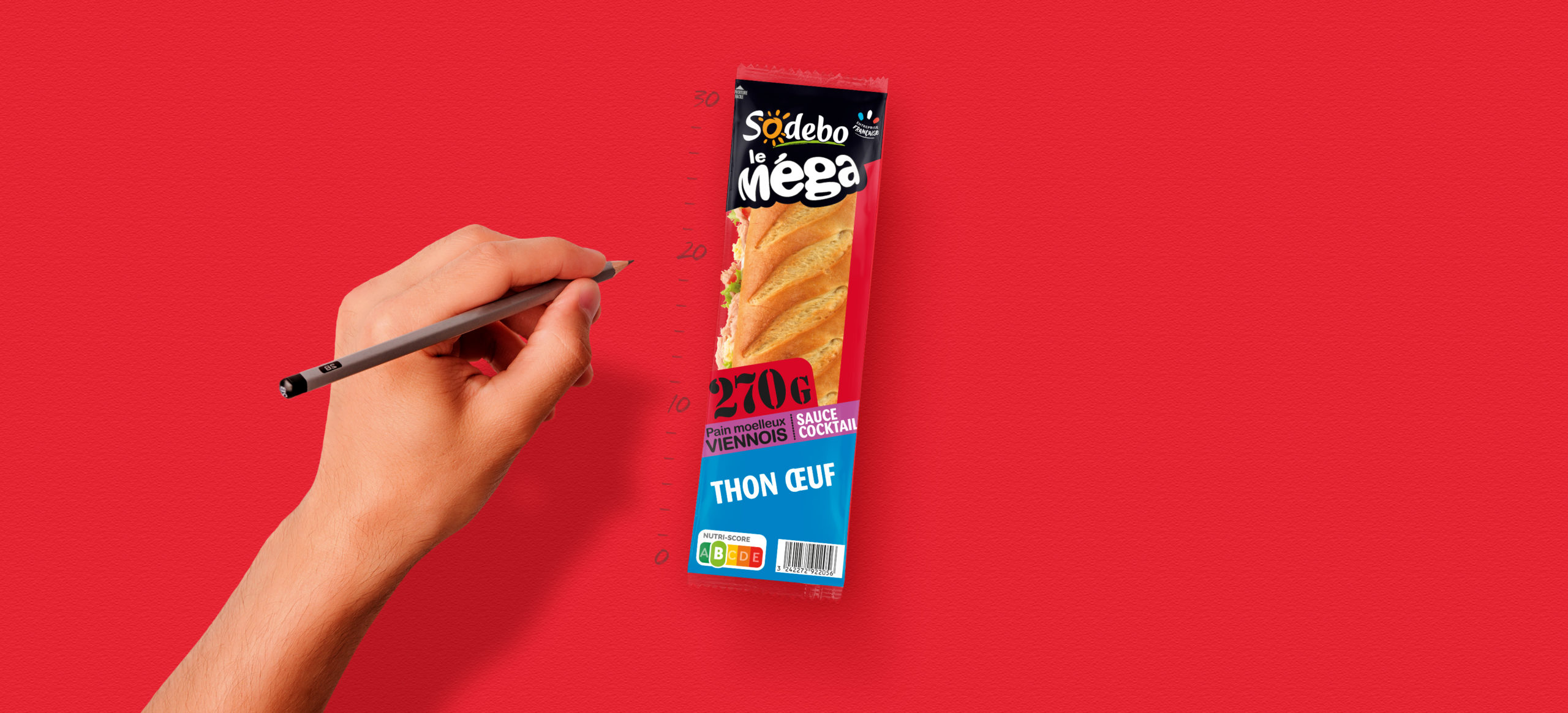 Sandwich thon, œuf et sauce cocktail Sandwich viennois thonœuf Sodebo