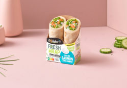 Fresh Wrap - Duo de saumon, fromage frais, fèves de soja, concombres