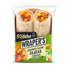 Wraper's Façon Fajitas Cheddar Sauce Spicy