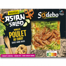 ASIAN SALAD poulet curry